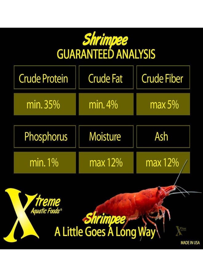 Xtreme Aquatic Foods Xtreme Shrimpee 3mm Sinking Sticks: Nutrient-Rich, High-Vitamin Daily Fish Food for Shrimp, Corys, and Loaches, Ideal for Nano Tanks, Natural Treat for Vibrant Health - USA Farm Grown (6oz) - Image 4
